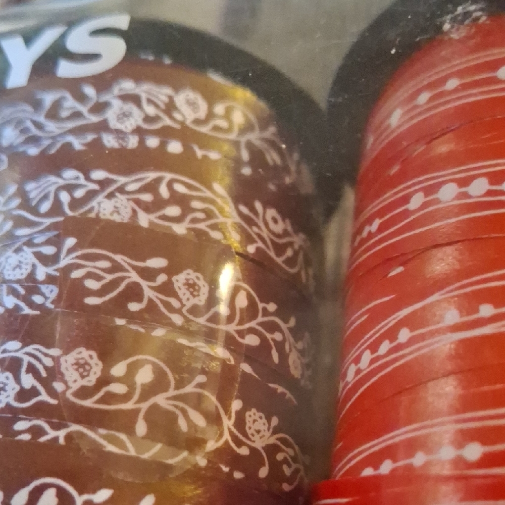IKEA VINTERMYS Decorative Ribbon Trio - Red, Brown, Red - Picture 3 of 5